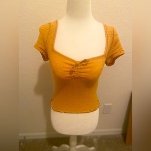 Abercrombie Bow Tie Babydoll Tee